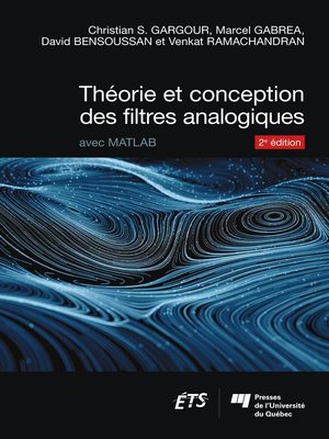 cover image of Théorie et conception des filtres analogiques, 2e édition